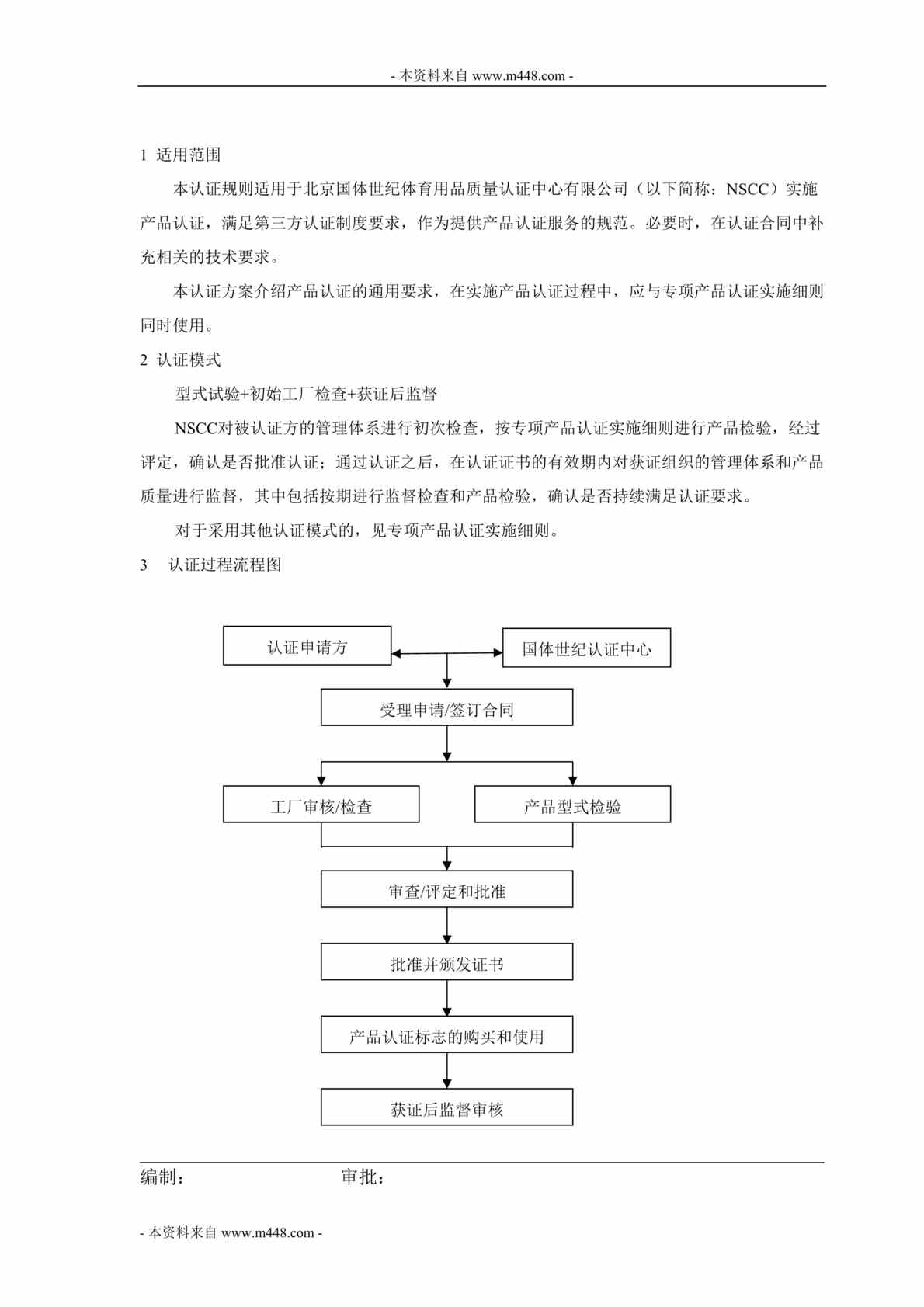 “国体世纪体育用品认证中心产品通用实施规则DOC.doc”第1页图片