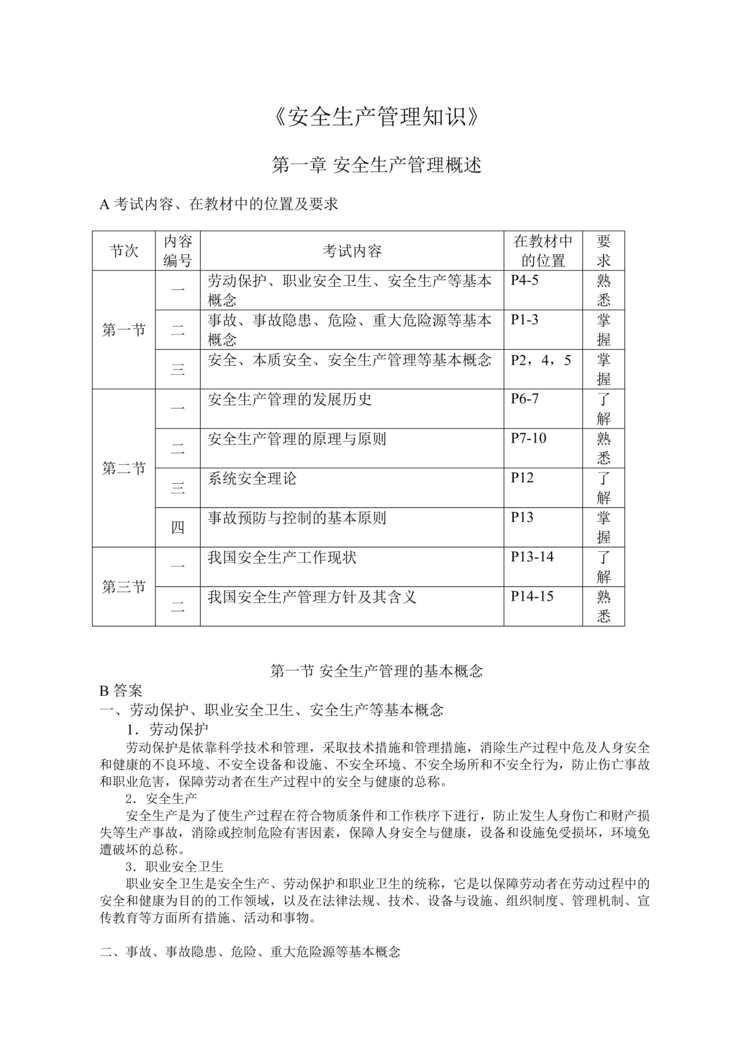 “安全生产管理知识应试指南(DOC 42).doc”第1页图片