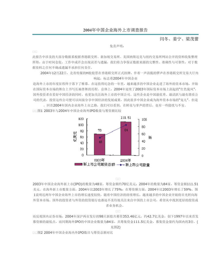 “2004年中国企业海外上市调查报告(doc　10).rar”第1页图片