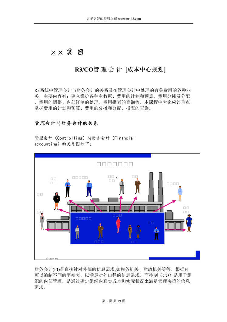 “XX成本中心规划方案-R3-CO管理会计(doc 36).rar”第1页图片