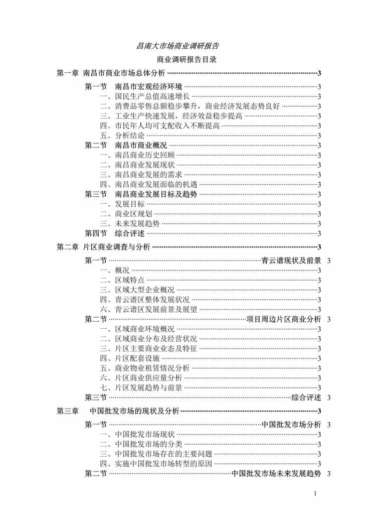 “南昌市商业市场调研报告(doc 27).rar”第1页图片