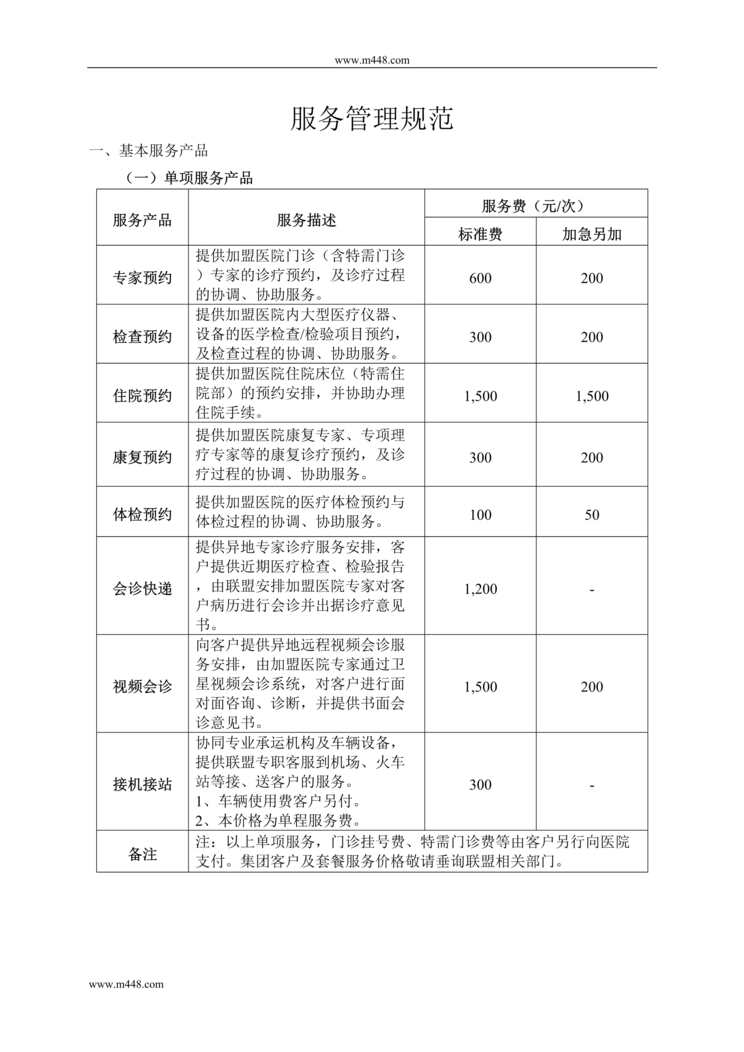 “恒江联盟科技公司服务标准管理规范DOC(21页).doc”第1页图片