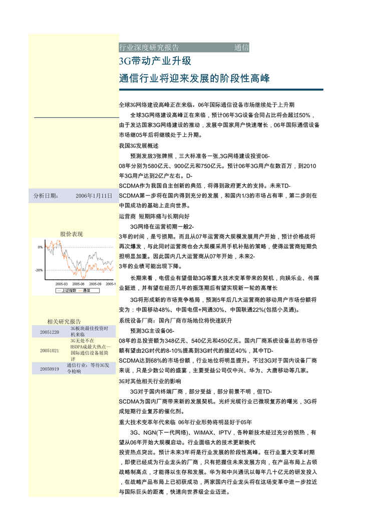 “中信建投—2006年通信欧亿·体育（中国）有限公司投资策略报告（doc 23）.rar”第1页图片