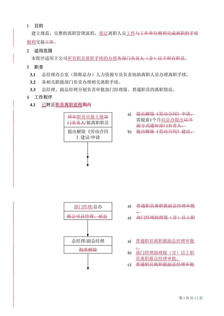 “XX公司员工离职程序(doc).rar”第1页图片