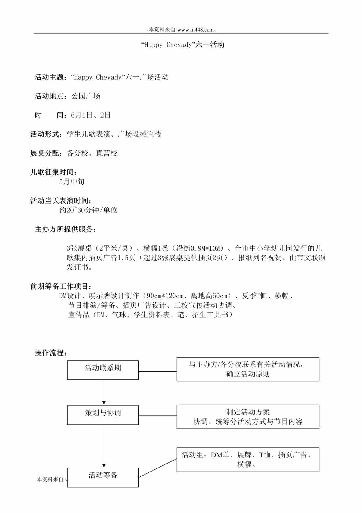 “上海吉的堡教育软件公司六一儿童节活动策划方案DOC”第1页图片