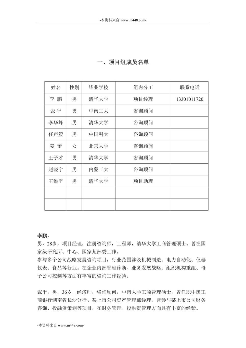 “安阳超越集团咨询项目工作指引手册DOC”第1页图片