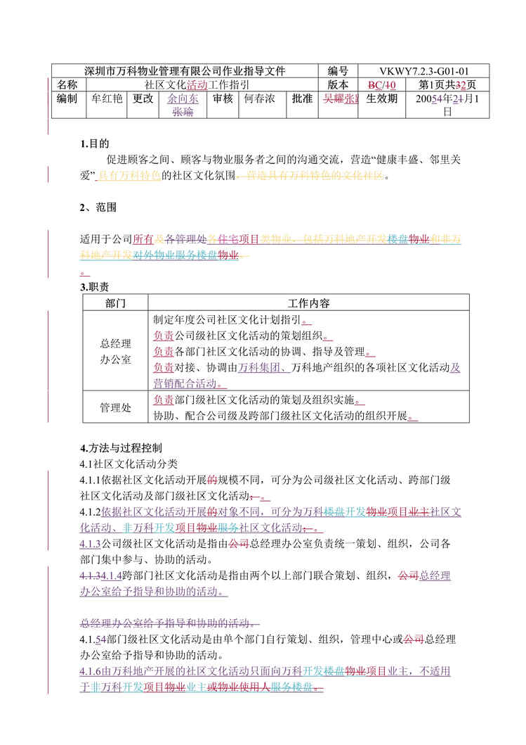 “万科物业社区文化活动工作指引(doc).rar”第1页图片