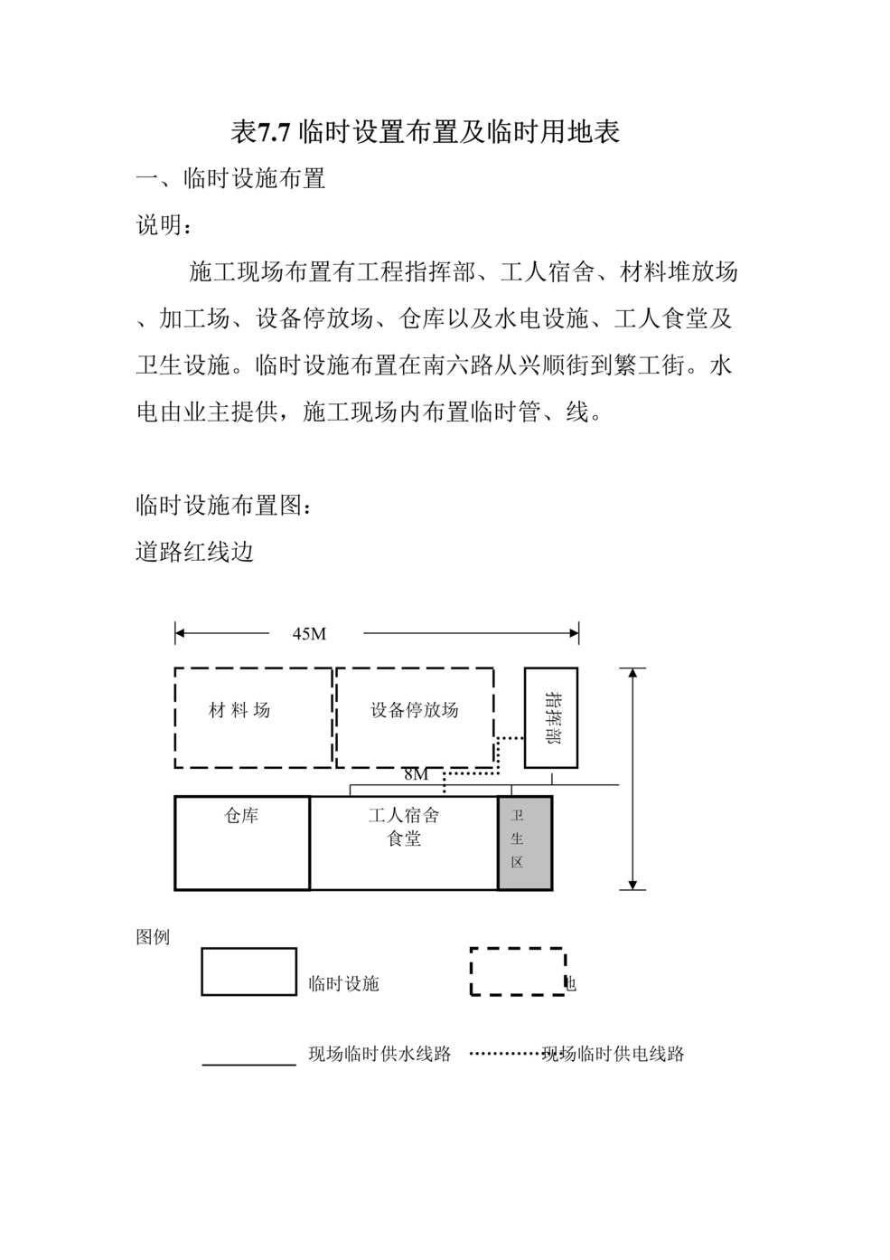 “表77临时设置布置及临时用地表标1DOC”第1页图片