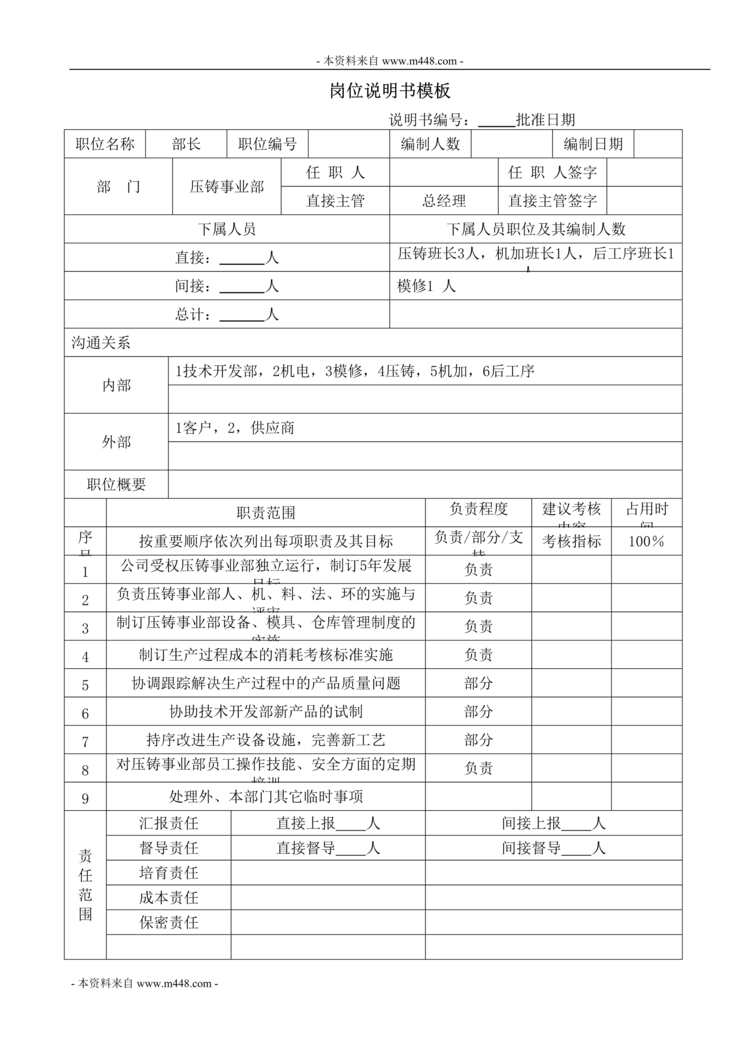 “美国交通器材公司职位说明书(12页).rar”第1页图片