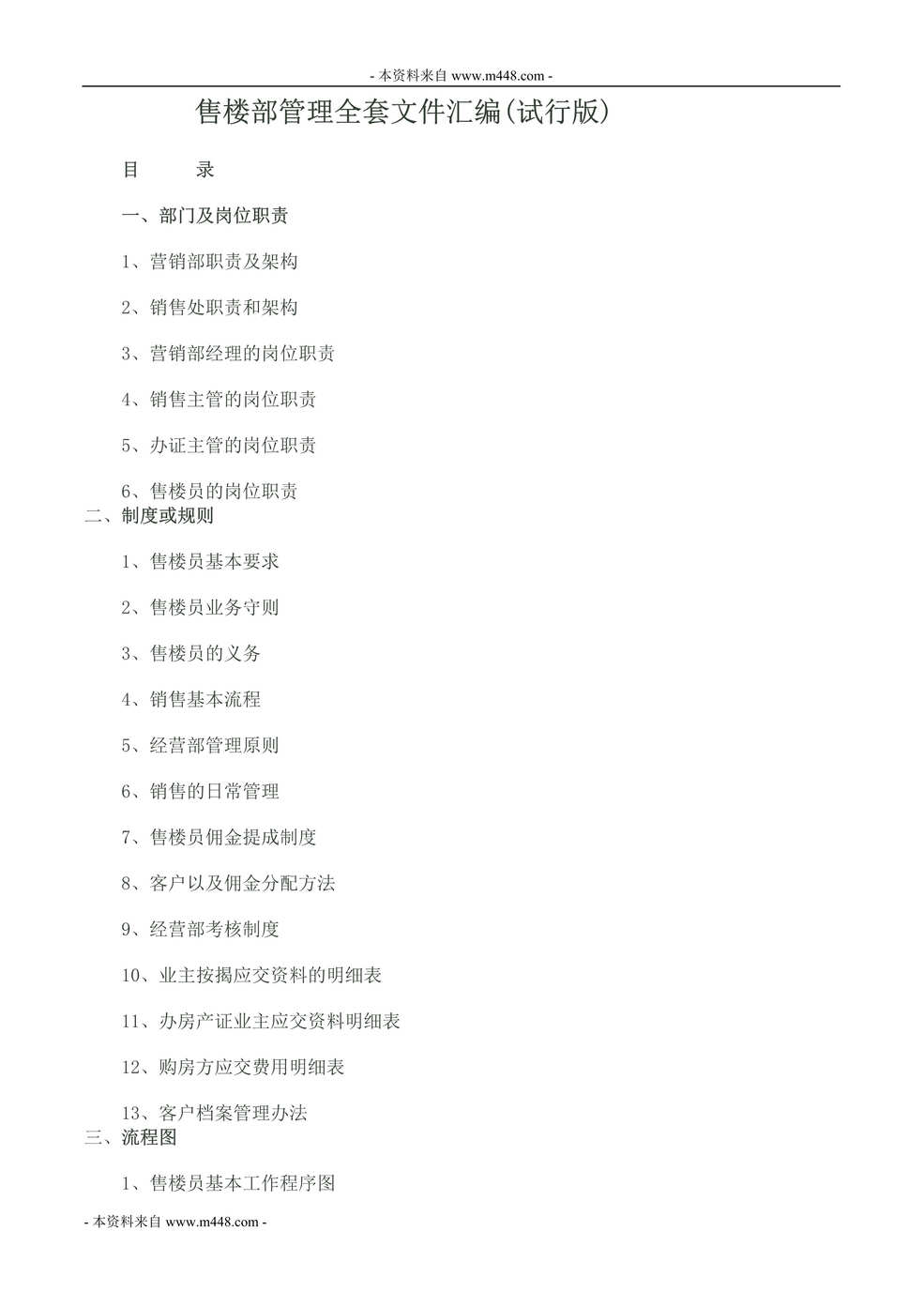 “德裕隆房地产售楼部管理制度全套文件DOC(26页).doc”第1页图片