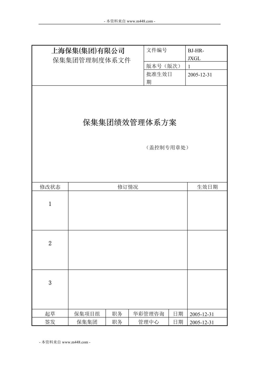 “上海保集集团绩效管理体系方案(制度)(18页).rar”第1页图片