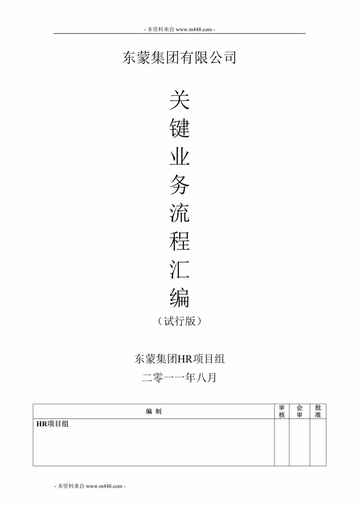 “某服装品牌集团关键业务流程汇编DOC.doc”第1页图片