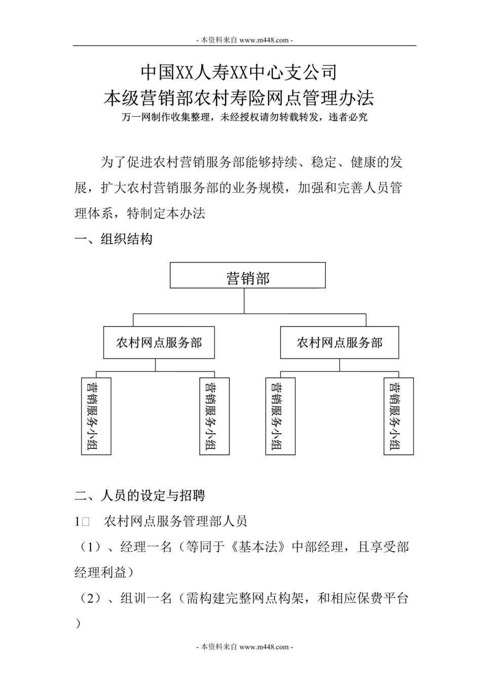 “某年保险公司农村网点管理制度DOC”第1页图片