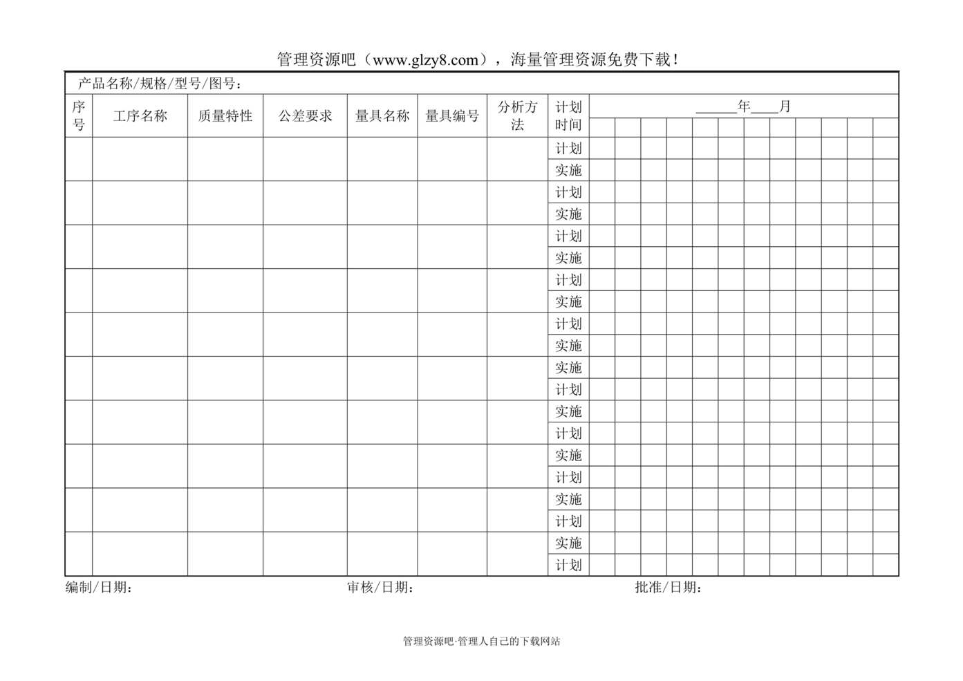 “某汽车电机制造公司TS16949体系_测量系统分析计划DOC”第1页图片