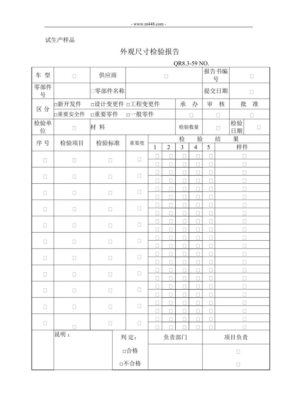 “新能源公司IATF16949试生产验证报告DOC”第1页图片