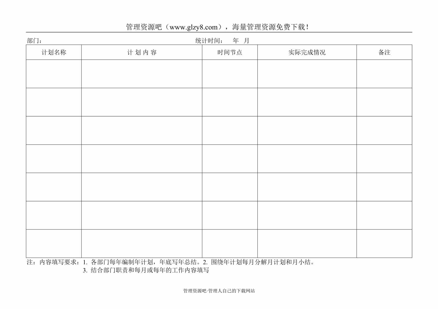 “某汽车电机制造公司业务计划考核记录DOC”第1页图片