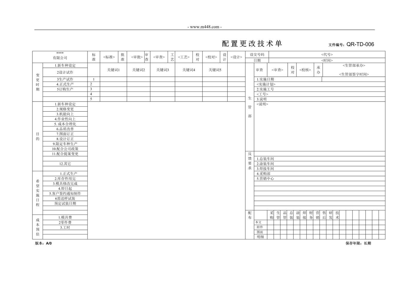 “新能源电动汽车公司IATF16949体系_配置更改技术单DOC”第1页图片