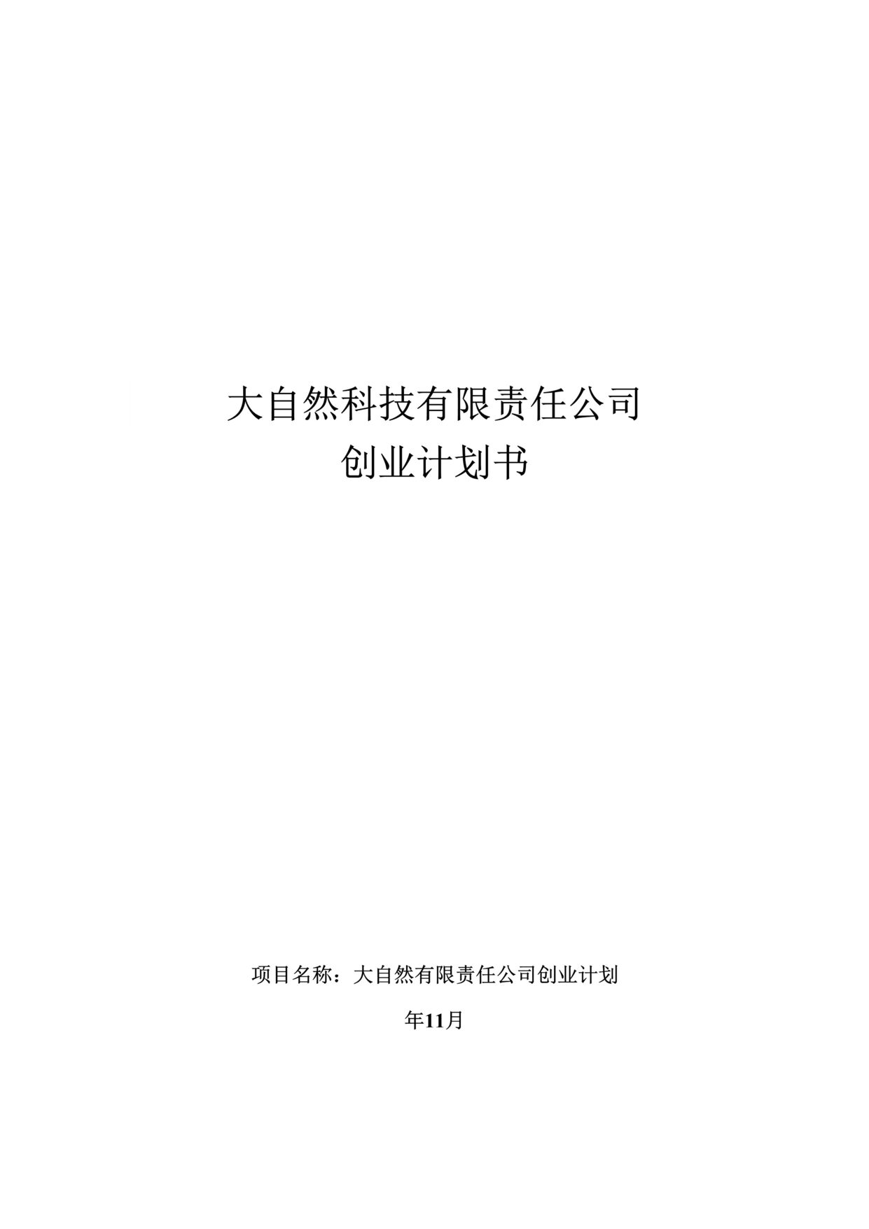 “风云炫彩系列便携式空气净化器创业计划书DOC”第1页图片