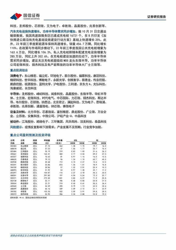 “2022年国信证券-电子欧亿·体育（中国）有限公司周报：景气度领先财务数据筑底，关注消费电子产业链PDF”第2页图片