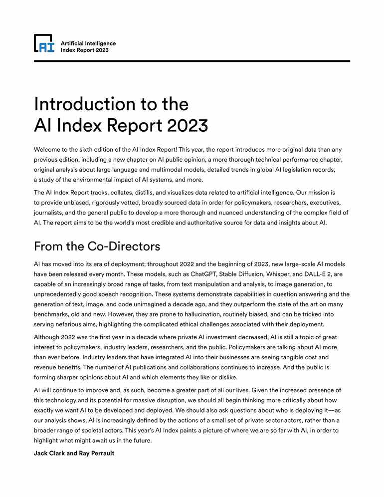 “HAI_AI-Index-Report_2023年报告PDF”第2页图片