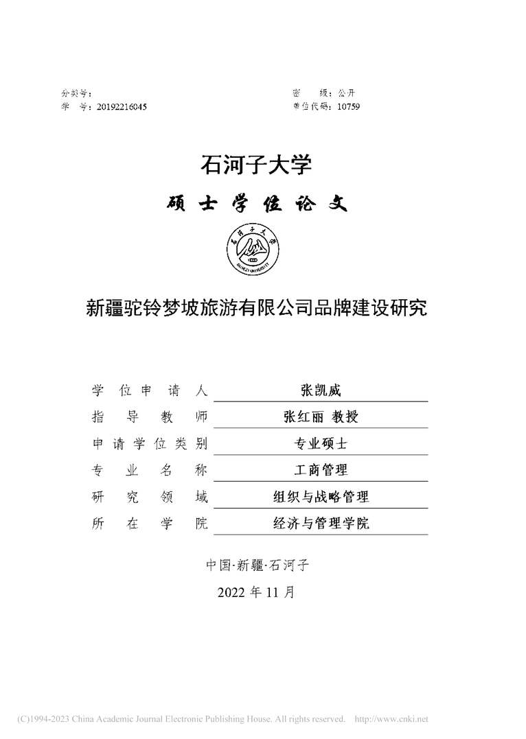 “MBA毕业论文_新疆驼铃梦坡旅游有限公司品牌建设研究PDF”第2页图片