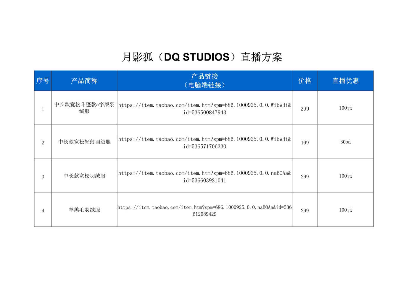 “月影狐直播策划方案[3页]DOC”第1页图片