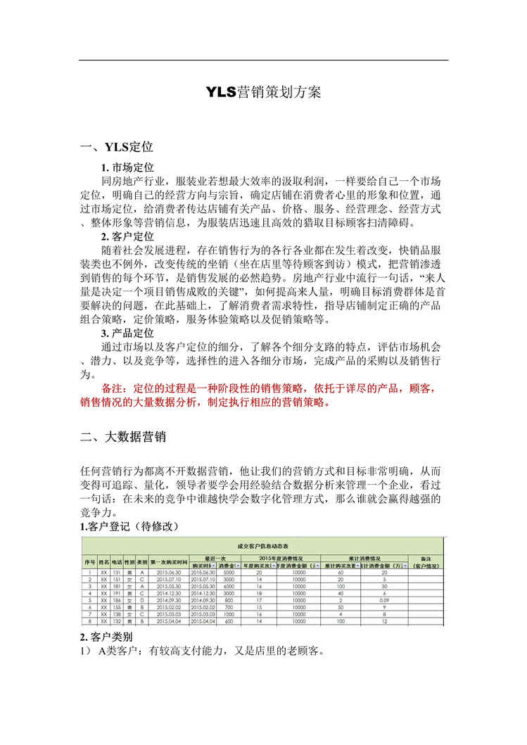 “服装店营销策划方案DOC”第1页图片