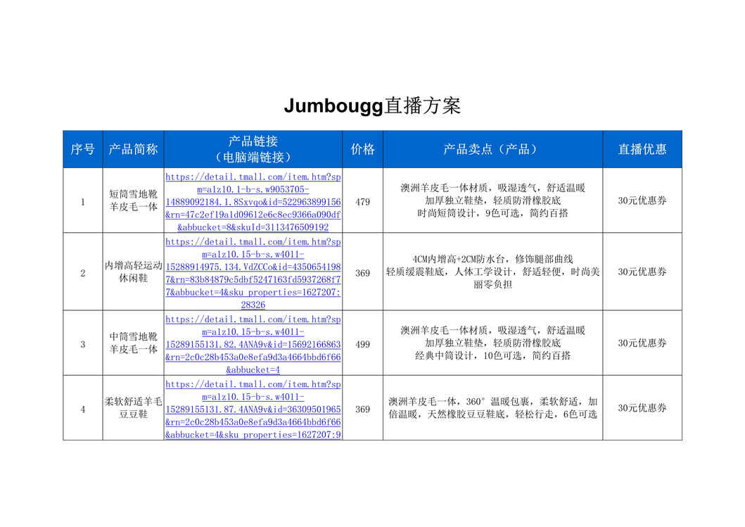 “jumbougg直播策划方案[2页]DOC”第1页图片