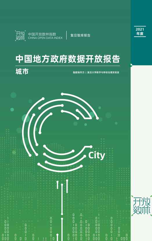 “复旦DMG：2021下半年中国地方政府数据开放报告（城市）PDF”第1页图片