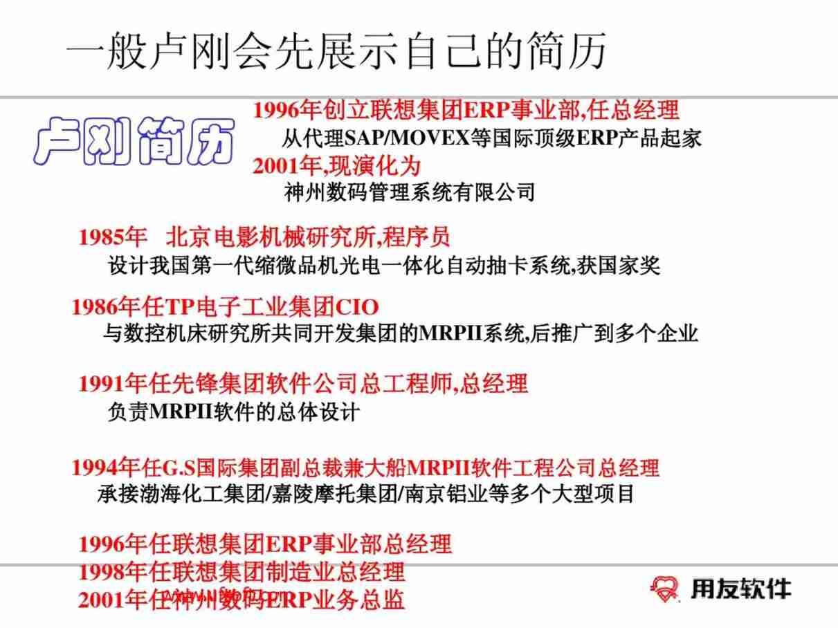 “某售前大亨总结ERP四个黑洞经典PPT汇报(73页)PDF”第1页图片