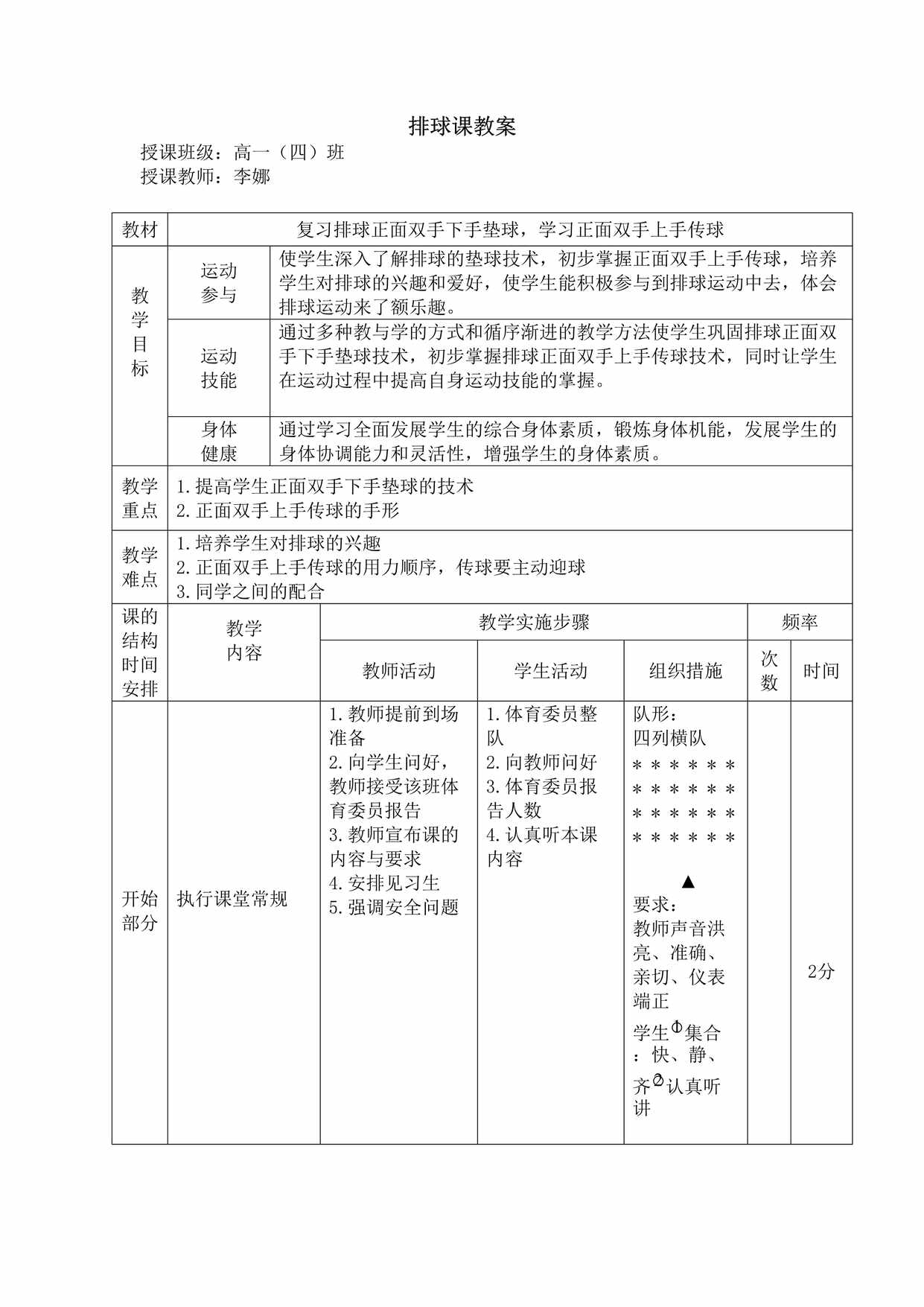 “排球课教案3DOC”第1页图片