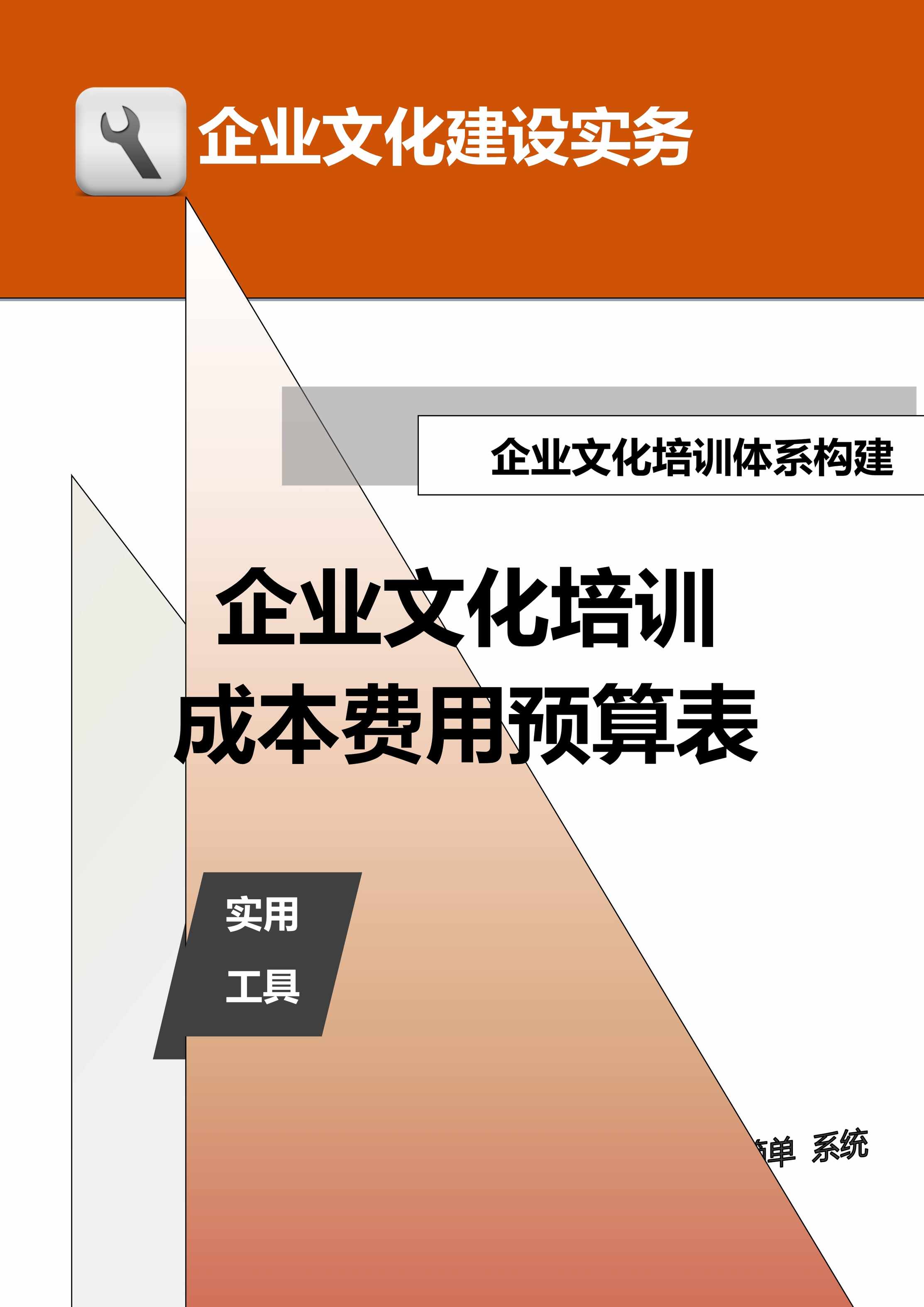 “保障体系构建_企业文化培训成本费用预算表DOC”第1页图片