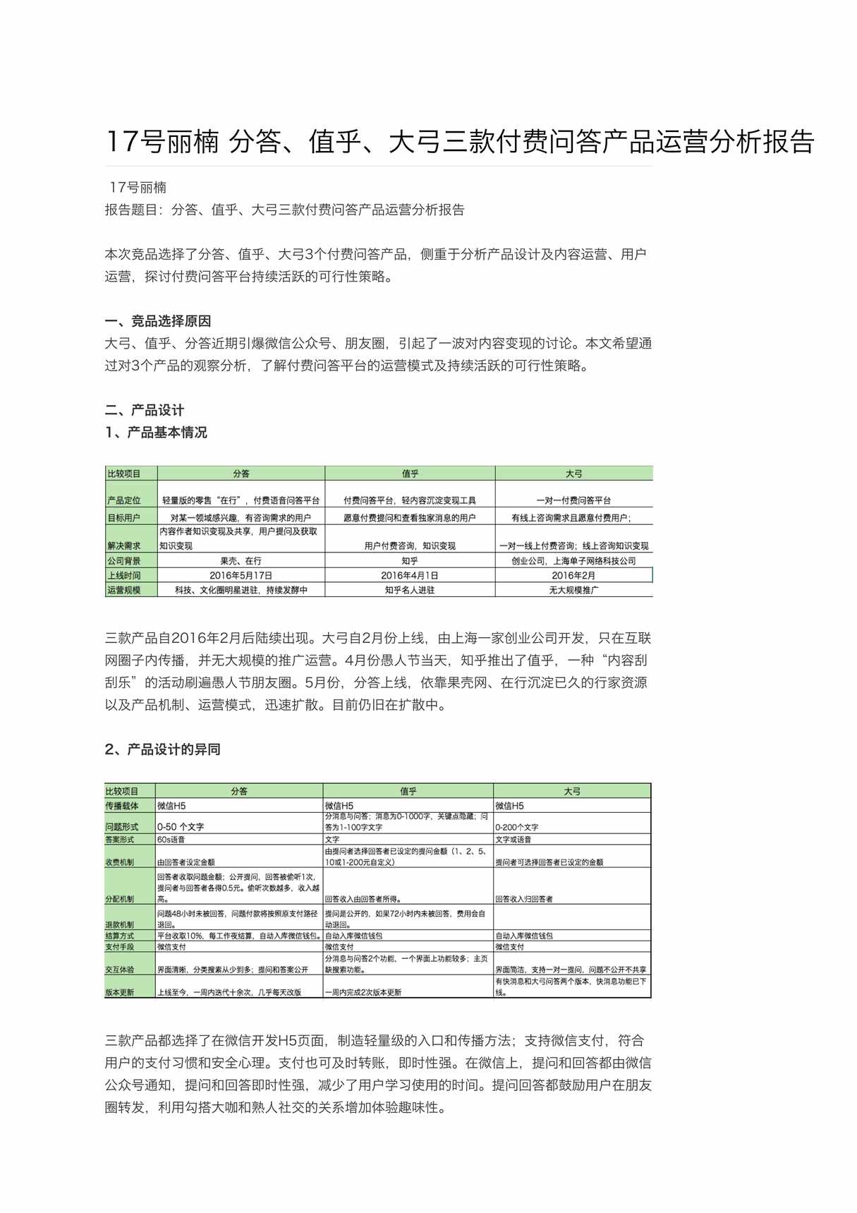 “竞品分析报告_付费问答产品PDF”第1页图片