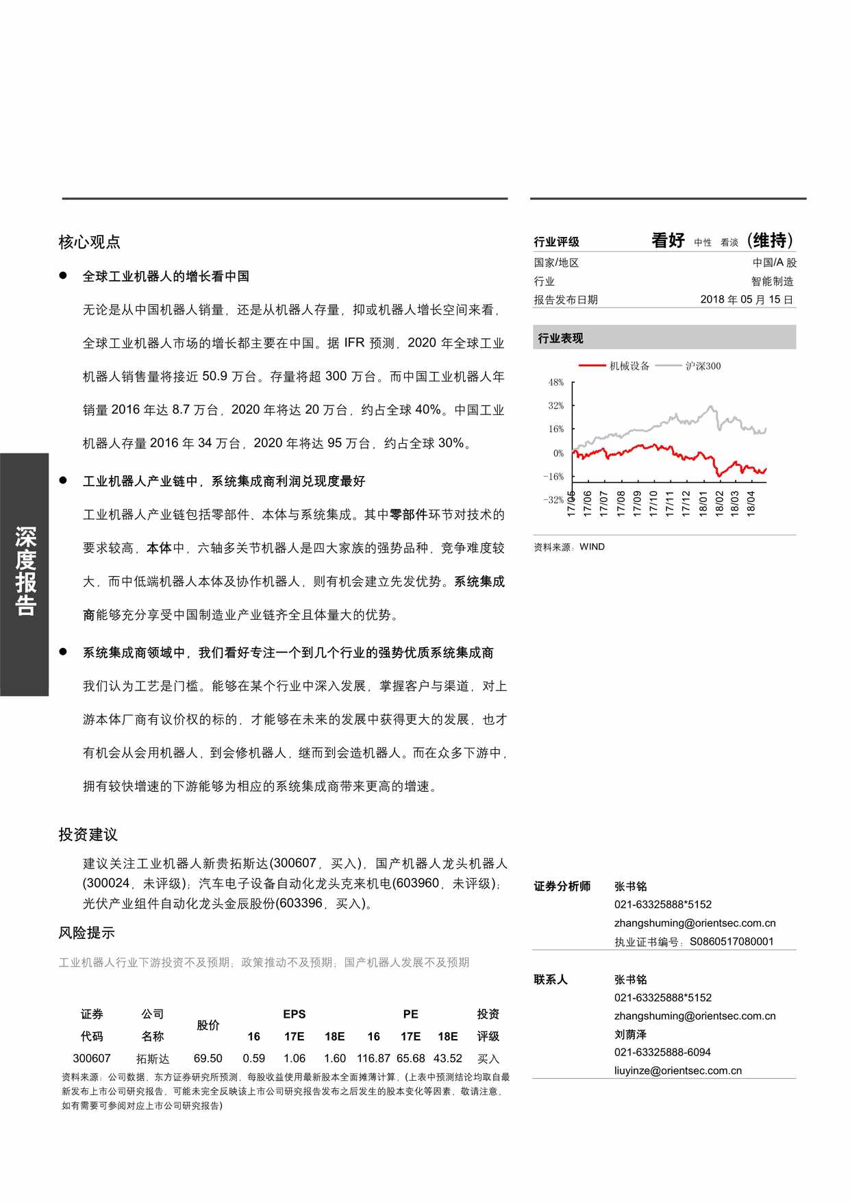 “智能制造欧亿·体育（中国）有限公司_制造业转型加速_助推工业机器人浪潮_18PDF”第1页图片