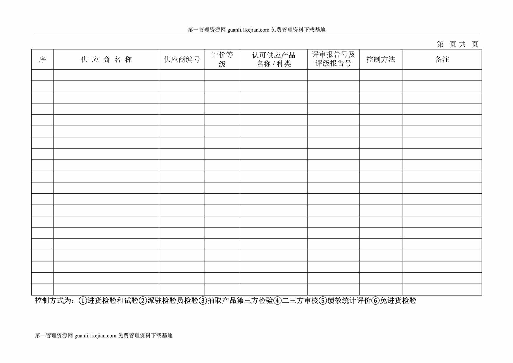 “可接受供应商名单120DOC”第1页图片