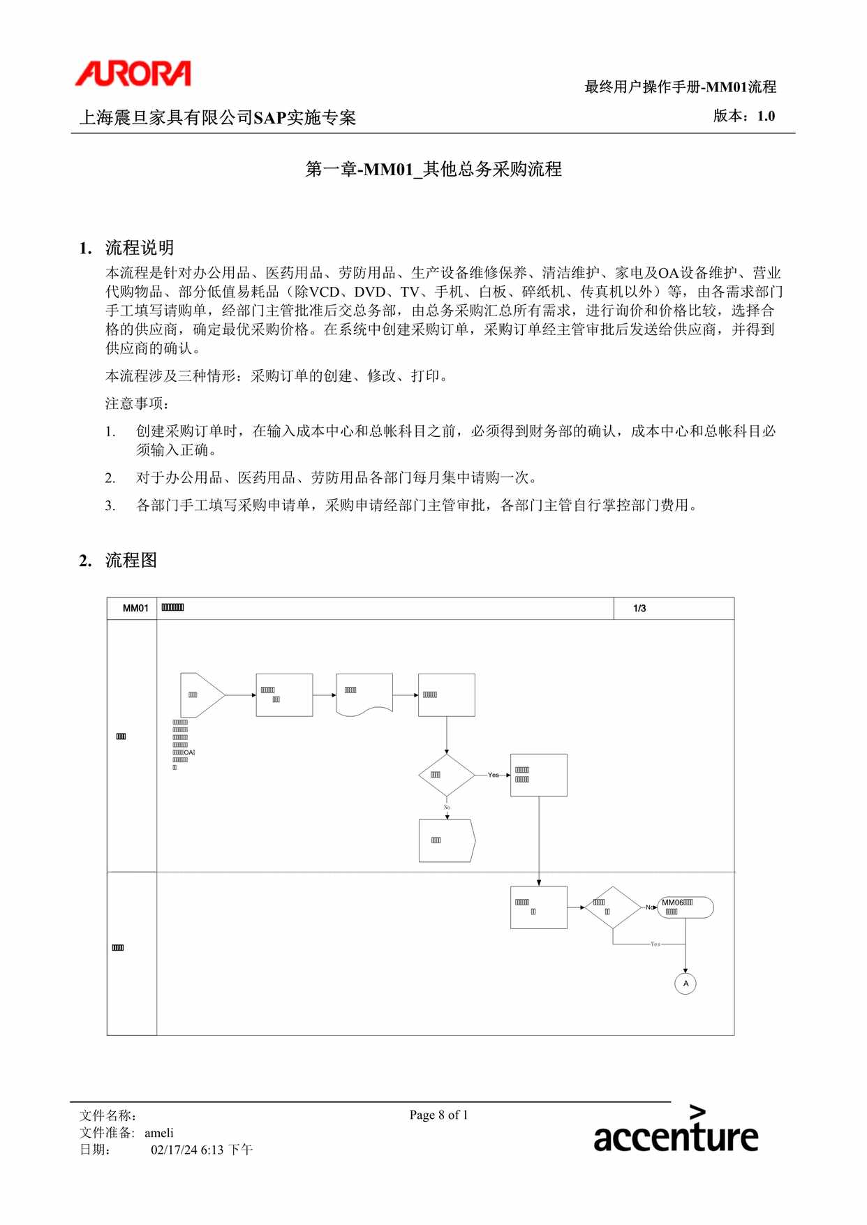 “公司制度流程之其他总务采购流程DOC”第1页图片