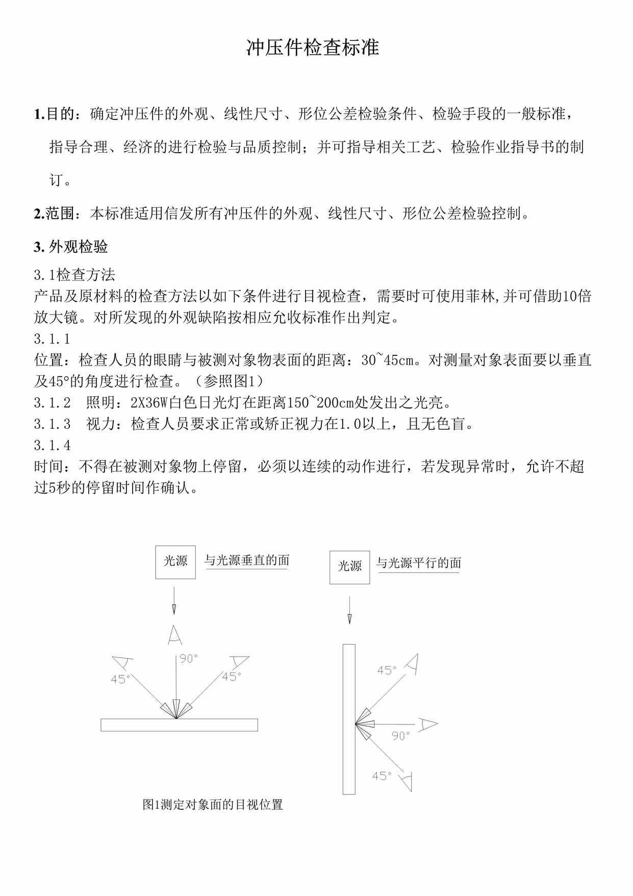 “冲压件检查标准DOC”第1页图片