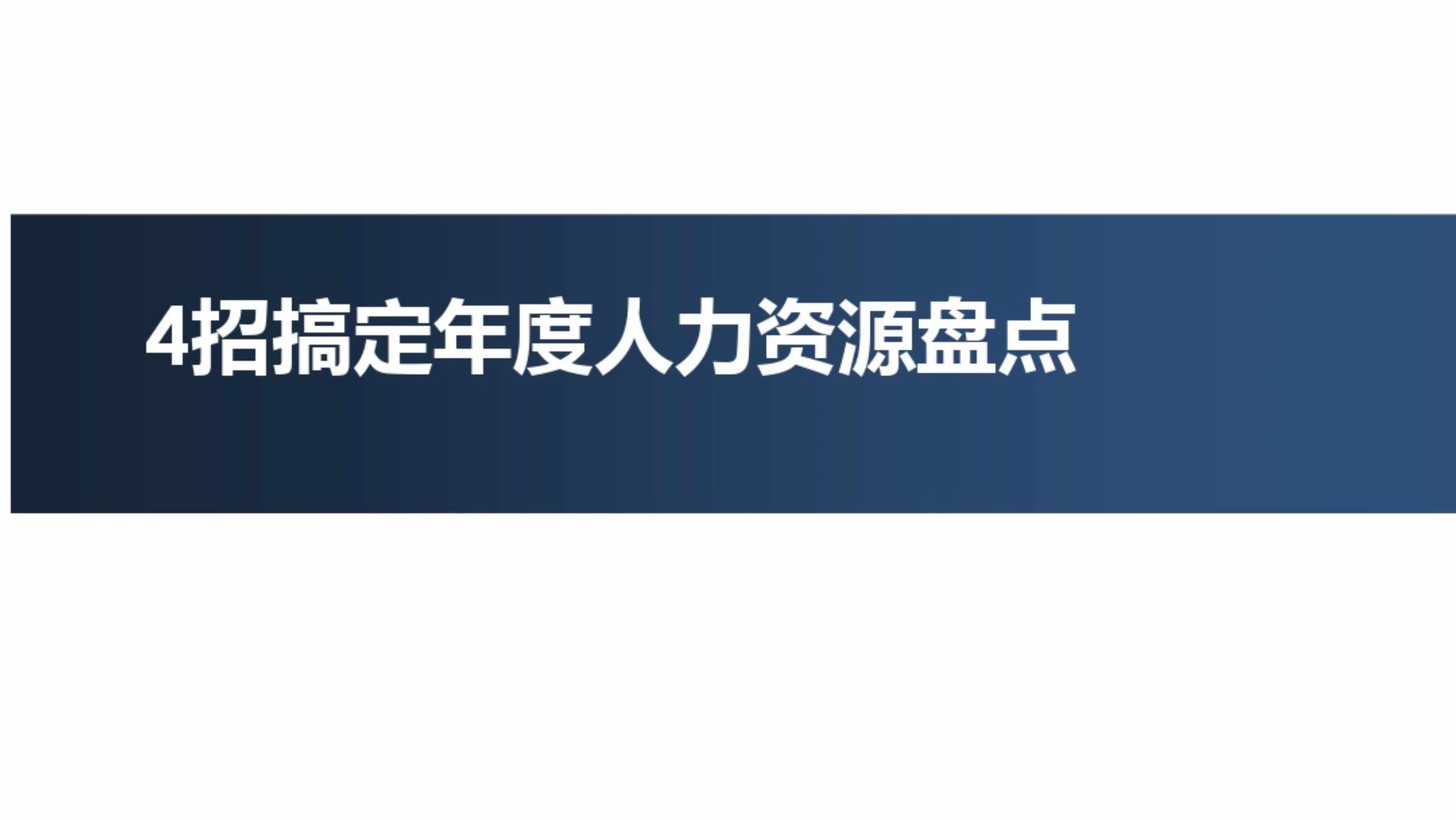 “(技巧)实战指导_4招搞定年度人力资源盘点PDF”第1页图片