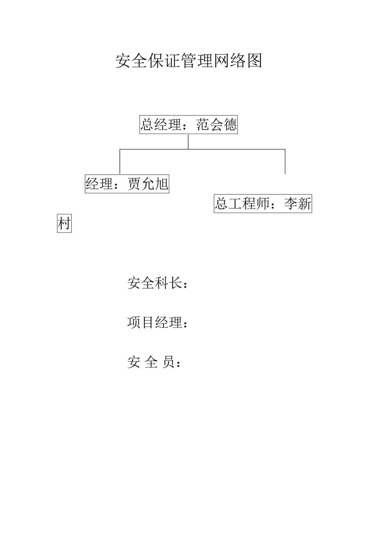 “《安全保证管理网络图》DOC”第1页图片