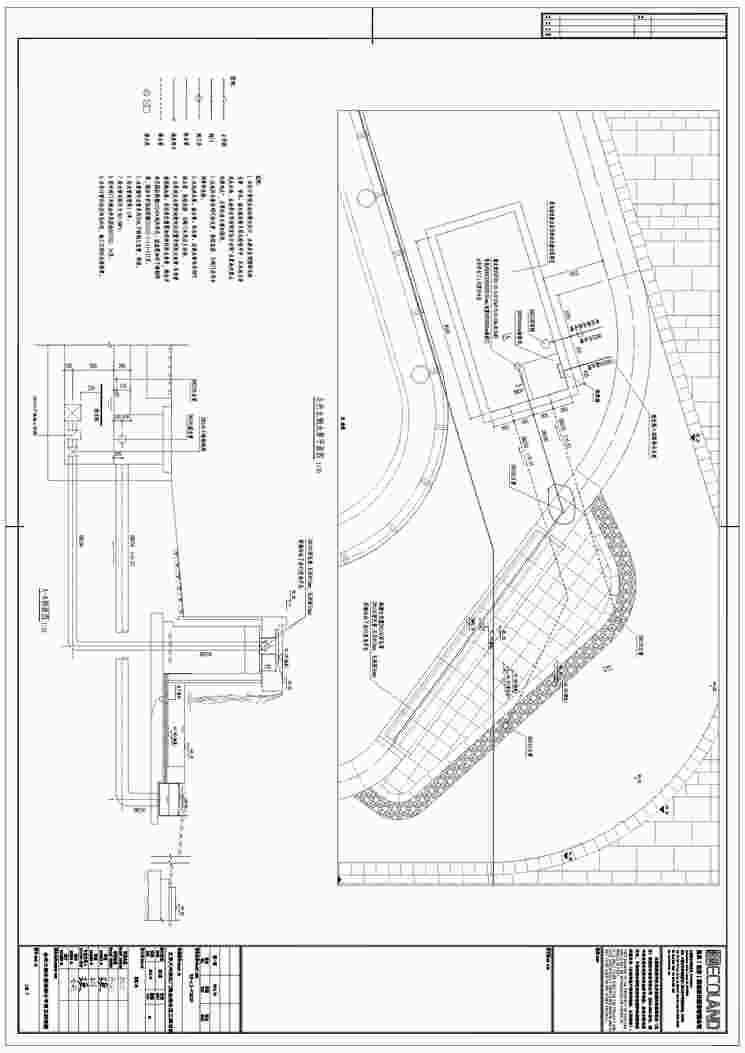 “易兰国际-北京5A级购物中心大兴西红门全套-LW.7会所北侧水景给排水平面及剖面图PDF”第1页图片