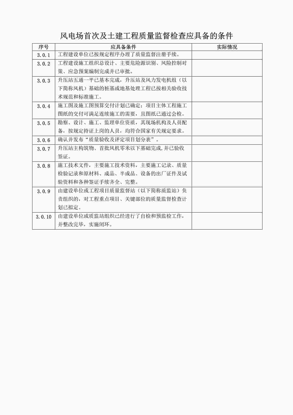 “风电场首次及土建工程质量监督检查应具备的条件DOC”第1页图片