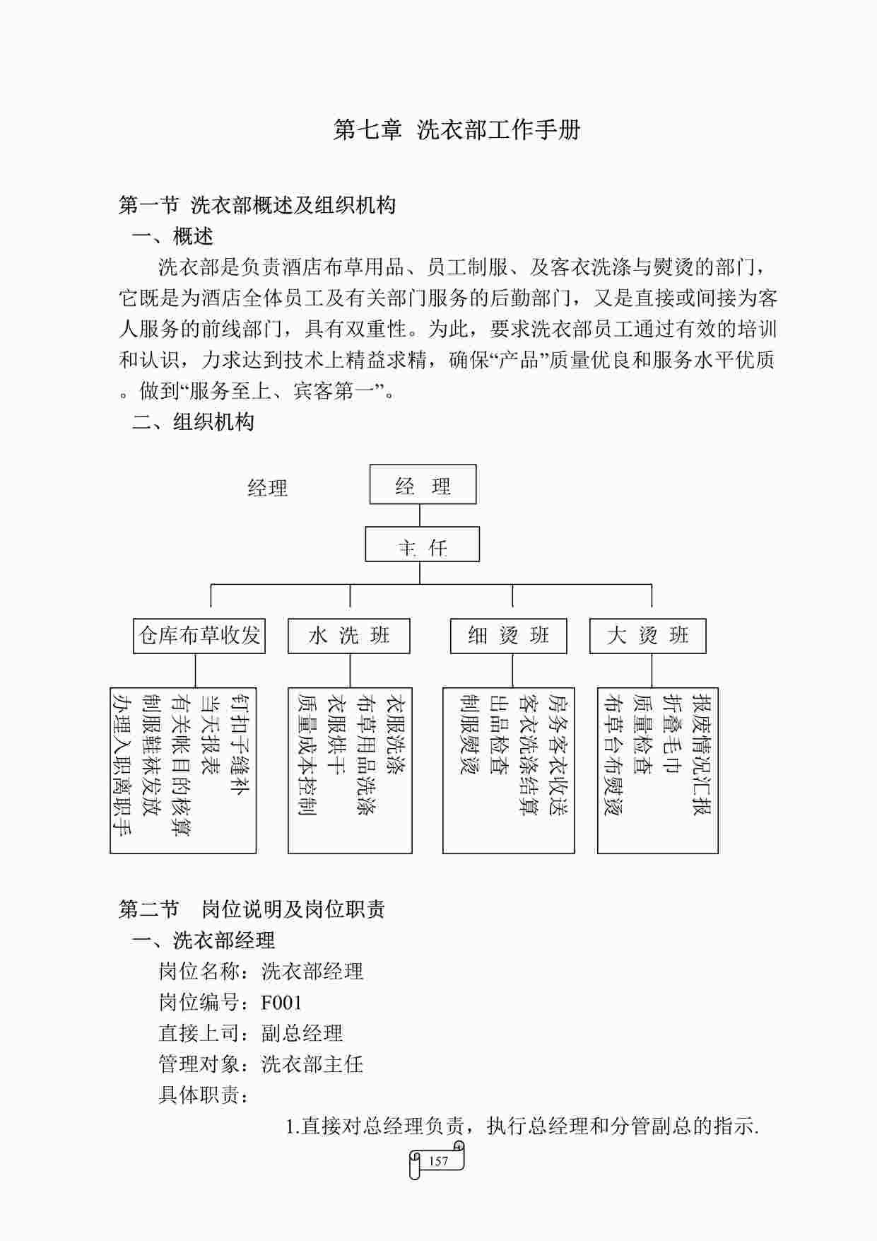 “某大酒店洗衣部工作手册DOC”第1页图片