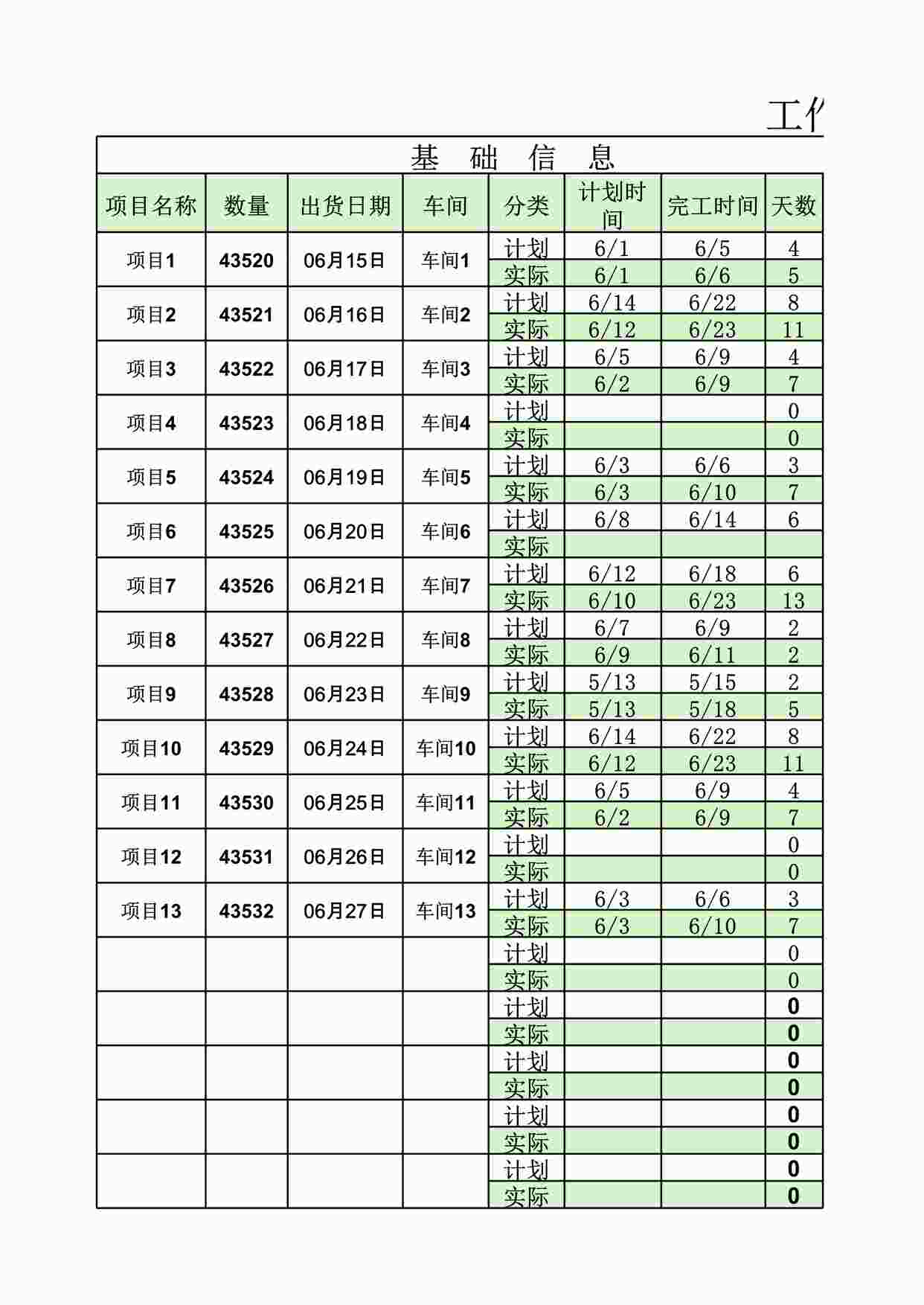 “2024年工作计划进度表-甘特图最新版XLSX”第1页图片