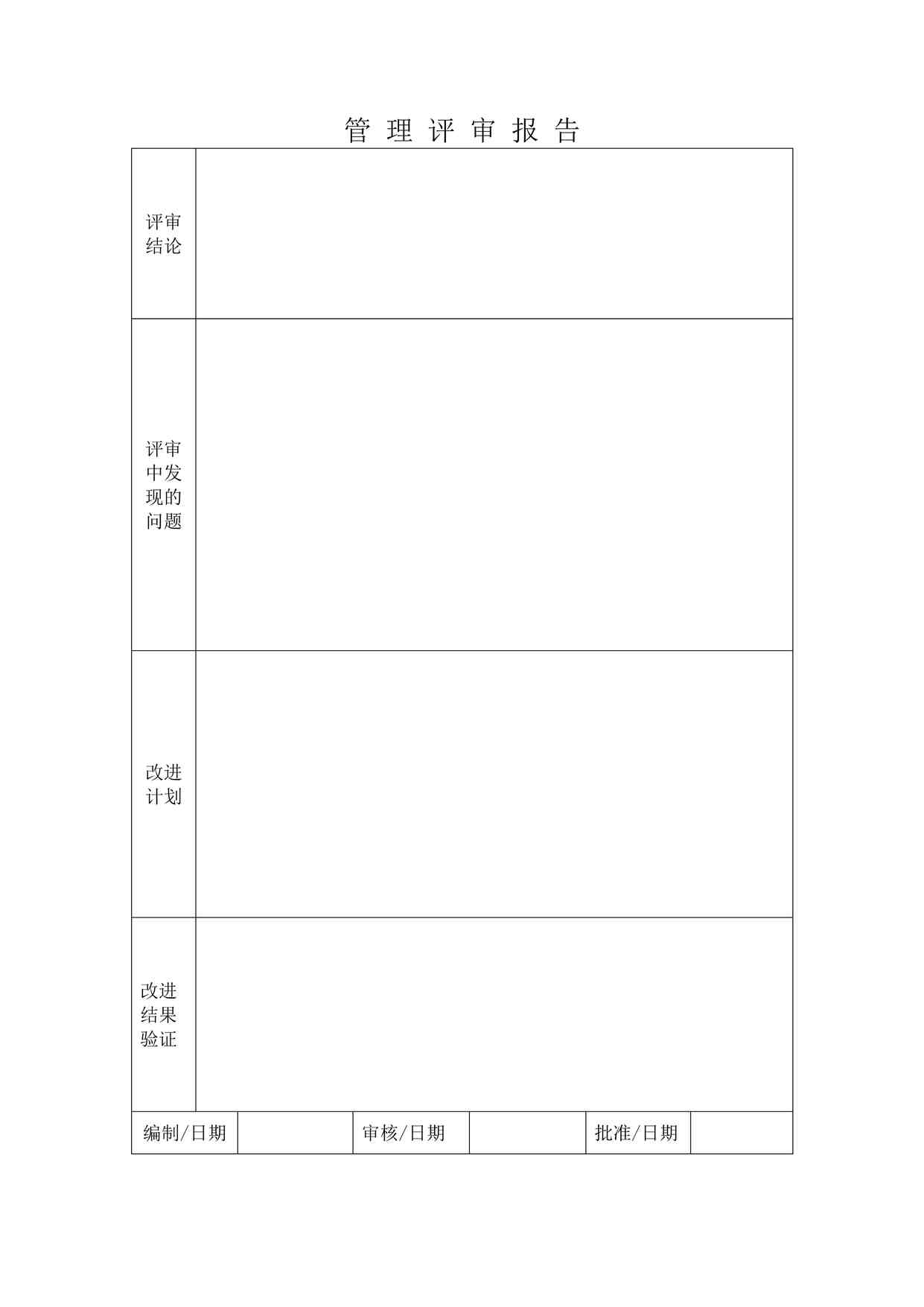 “上海赫塑汽车零部件公司管理评审报告DOC”第1页图片