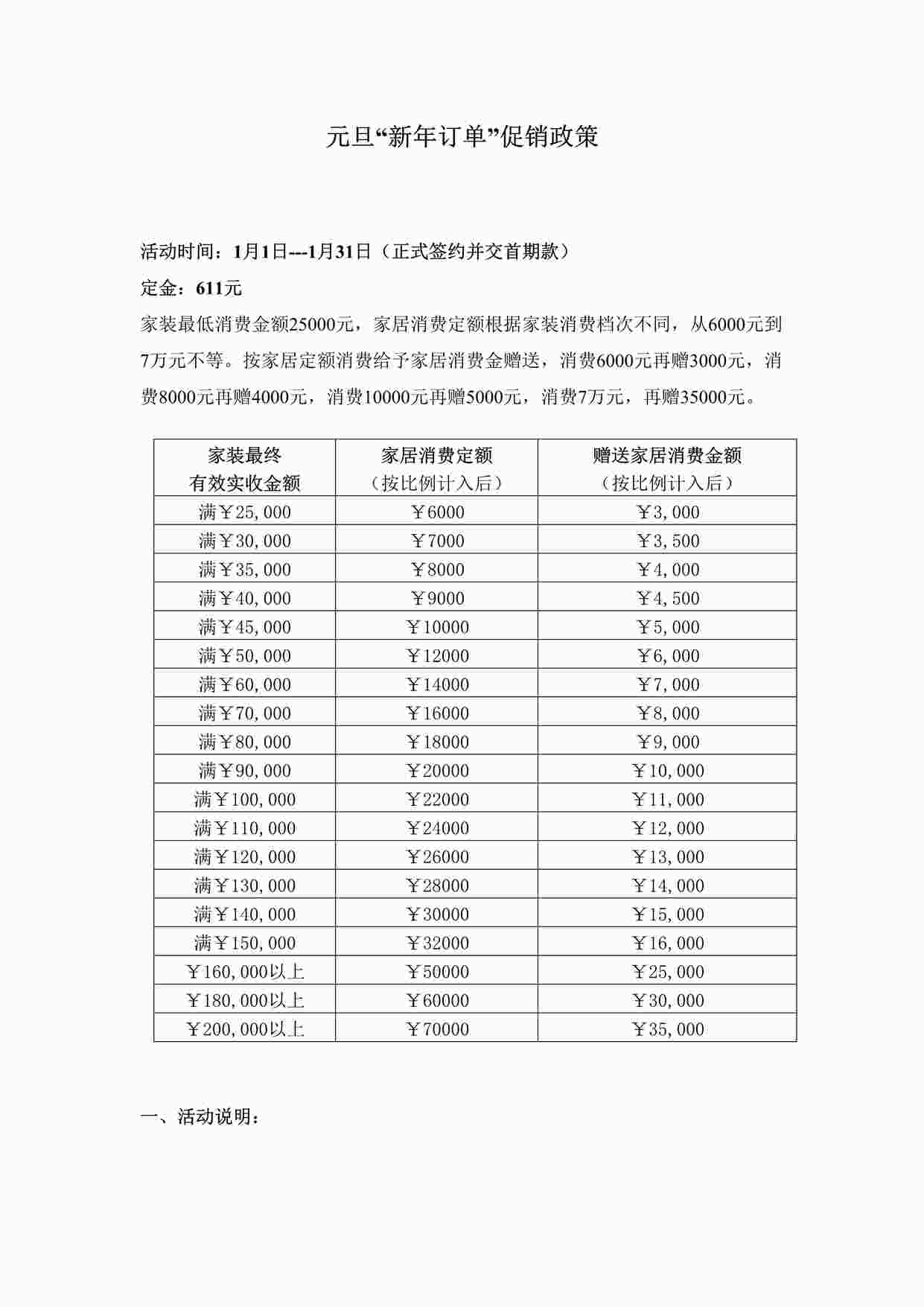 “元洲装饰元旦促销政策DOC”第1页图片