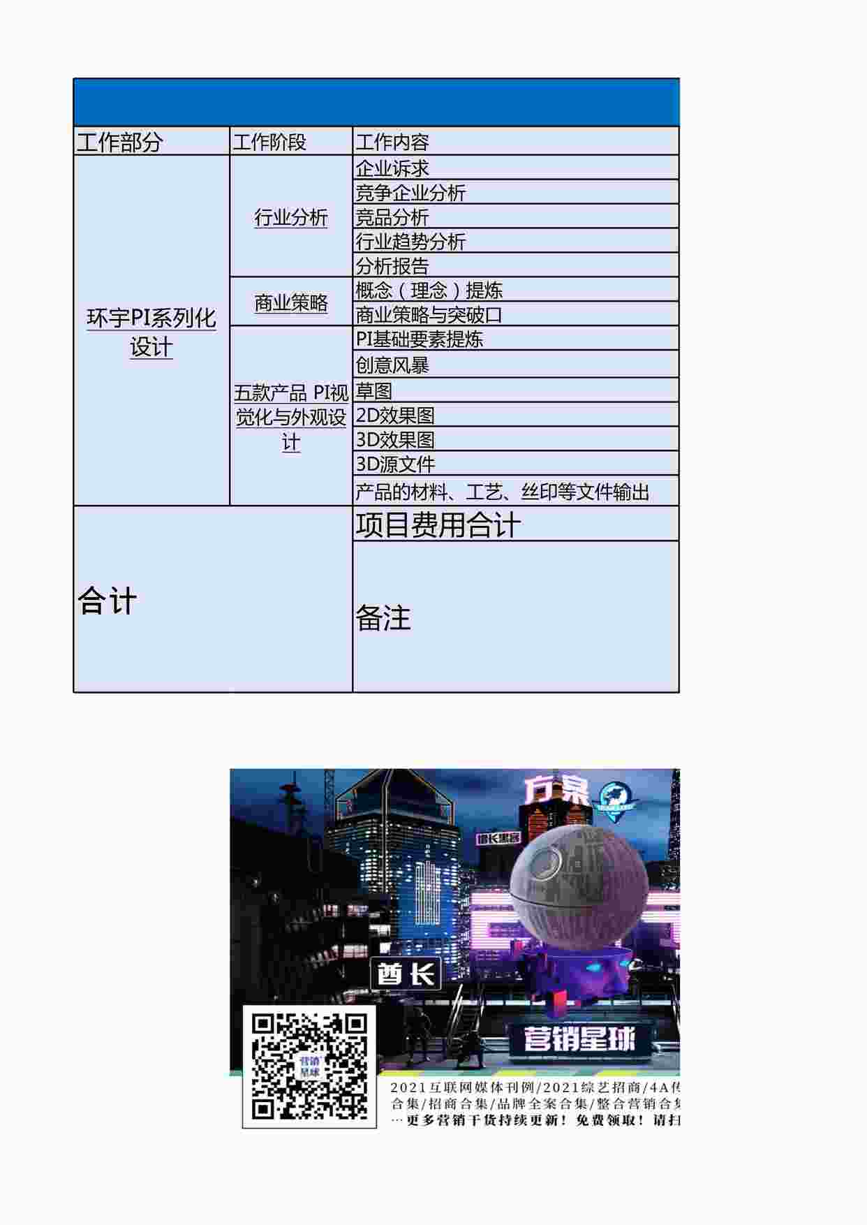 “LKK服务报价单（环宇PI系列产品）XLSX”第1页图片