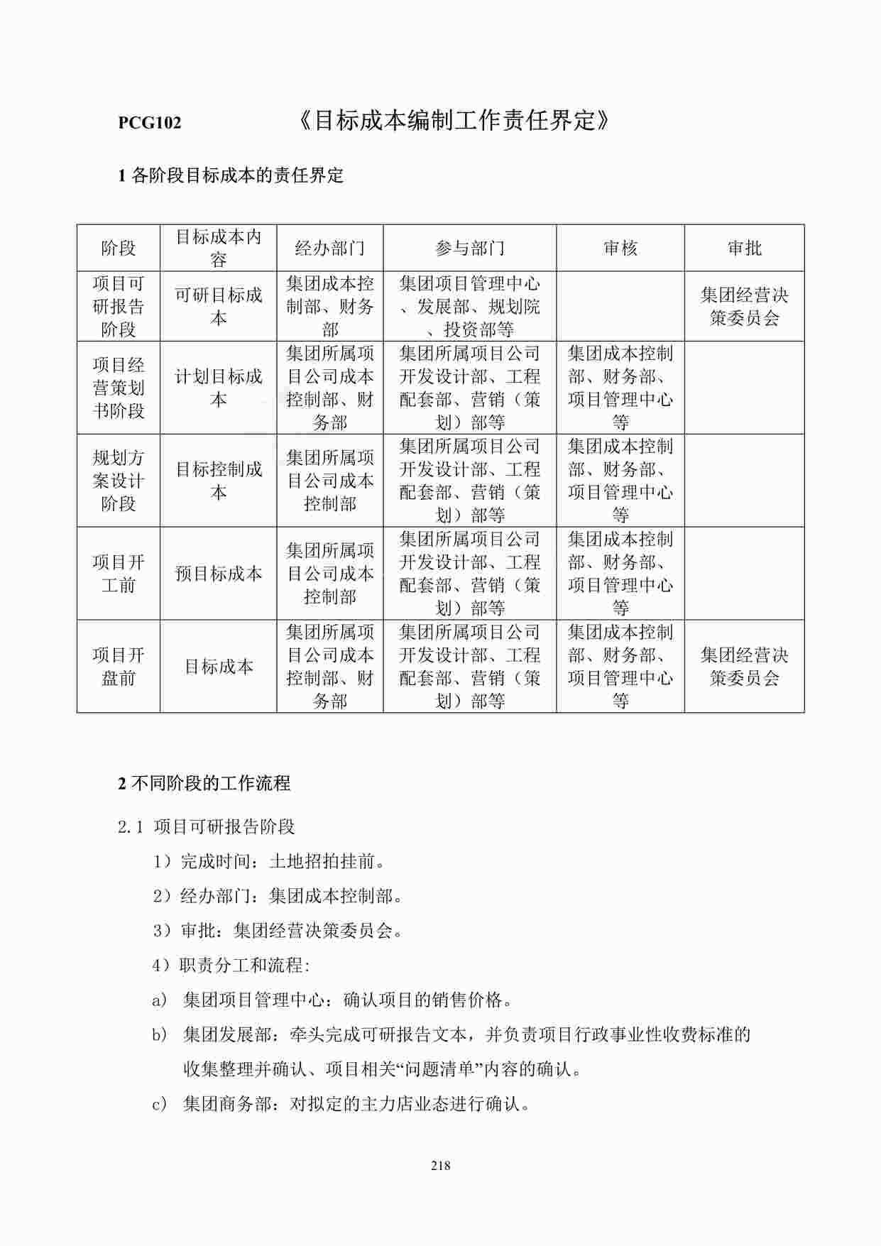 “某地产公司目标成本编制工作责任界定(218-222)DOC”第1页图片