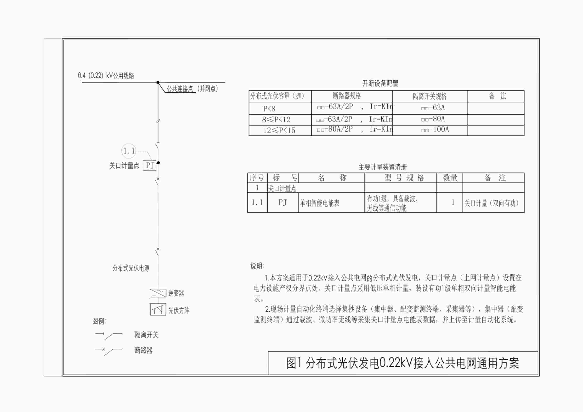 “分布式光伏并网通用方案图集PDF”第1页图片