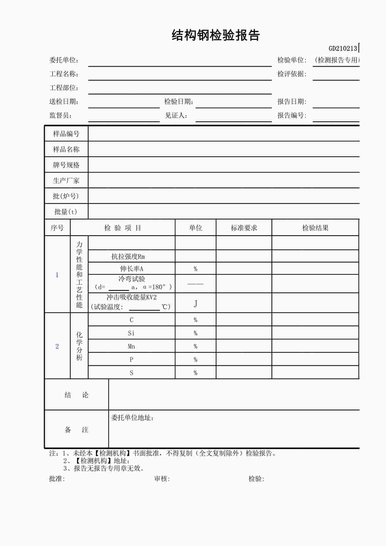 “静载锚固性能检验报告XLS”第1页图片