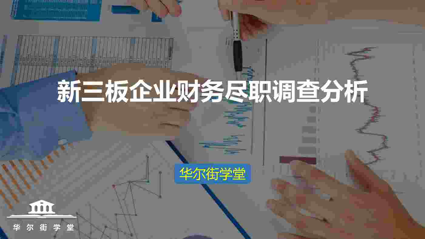 “新三板财务尽职调查分析PDF”第1页图片